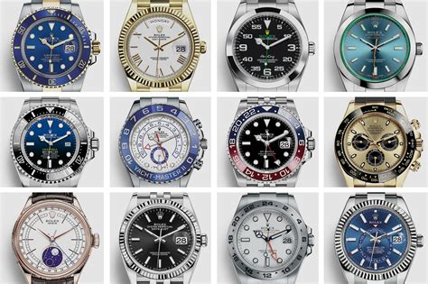 different types of rolex watches|rolex watch models by year.